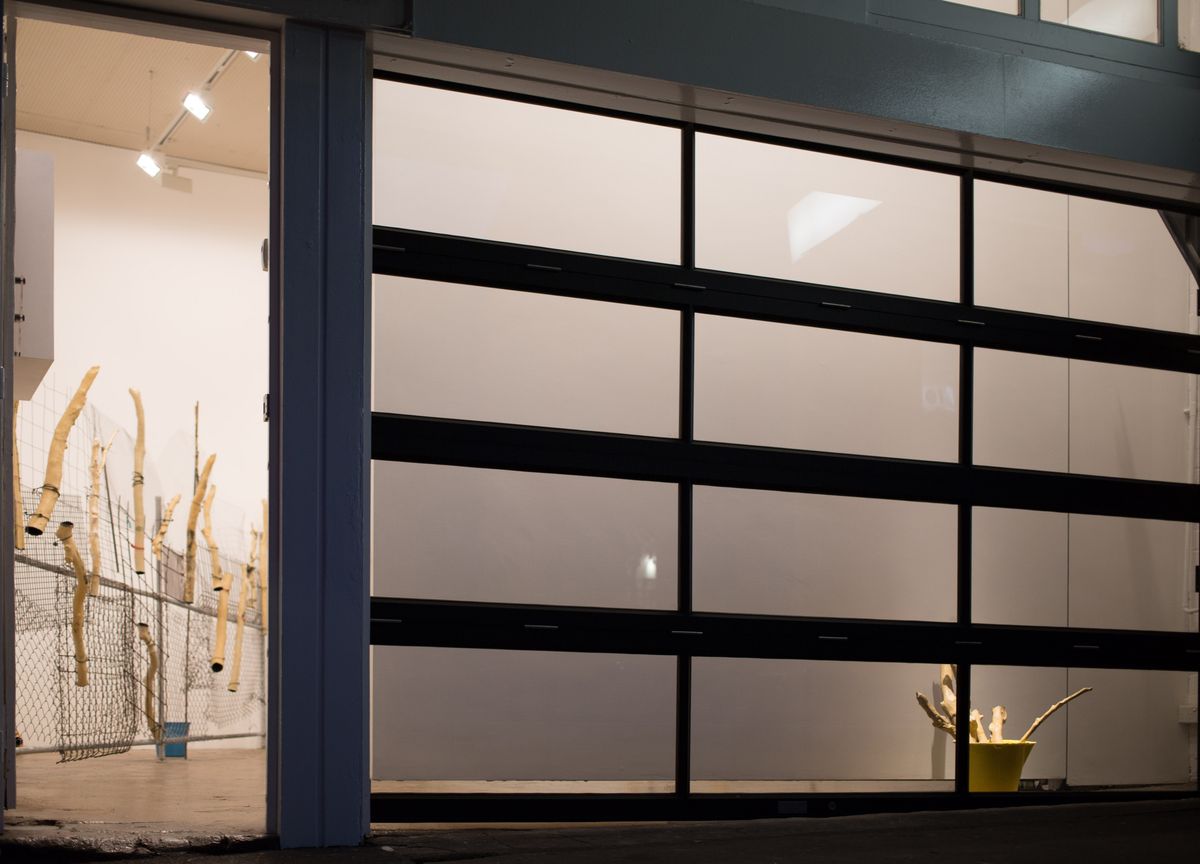 Yasmin Smith, Ntaria Fence, window installation view