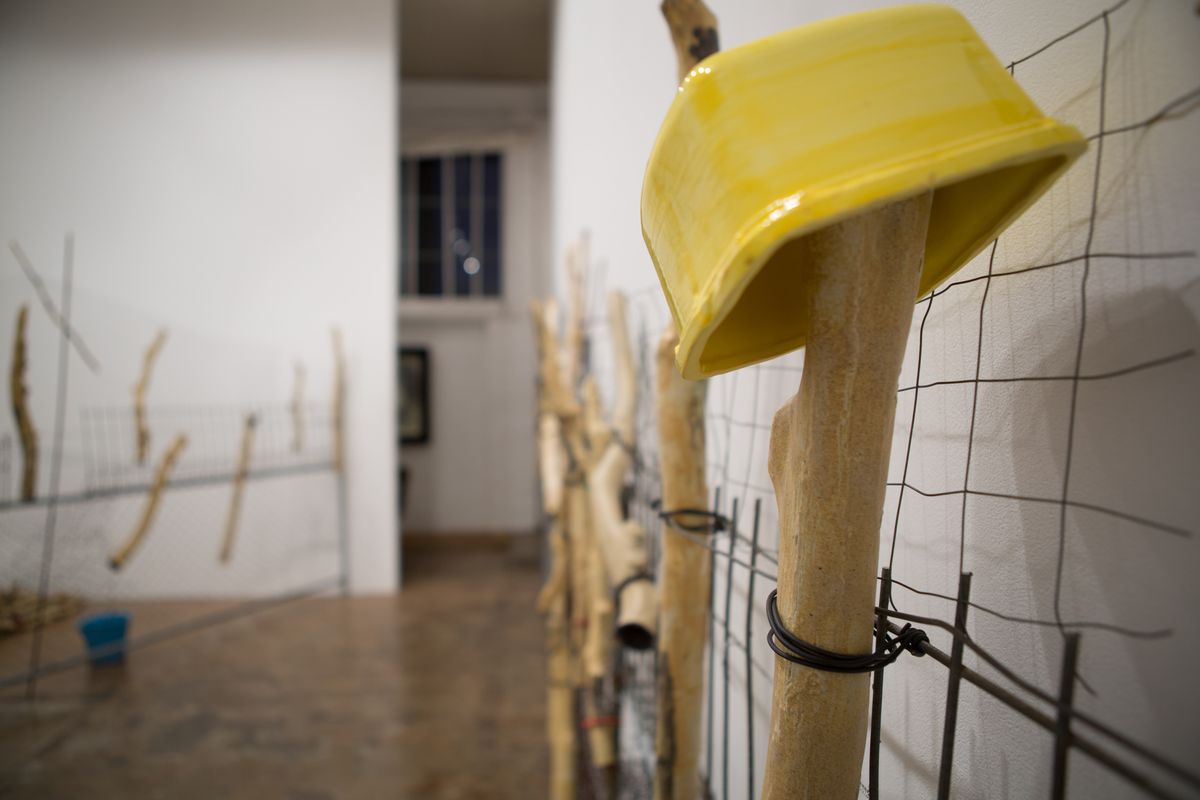 Yasmin Smith, Ntaria Fence, installation view