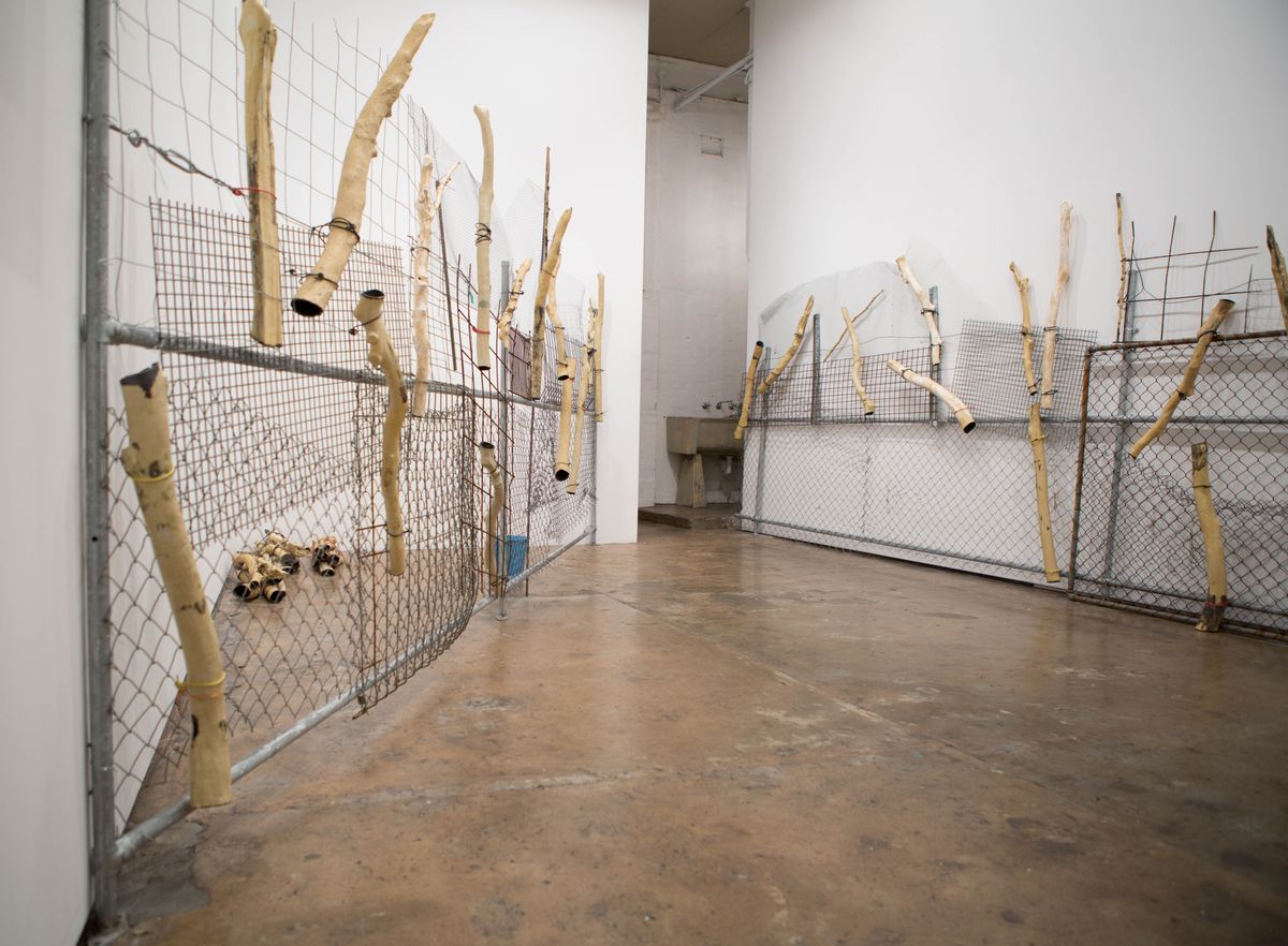 Yasmin Smith, Ntaria Fence, main installation view