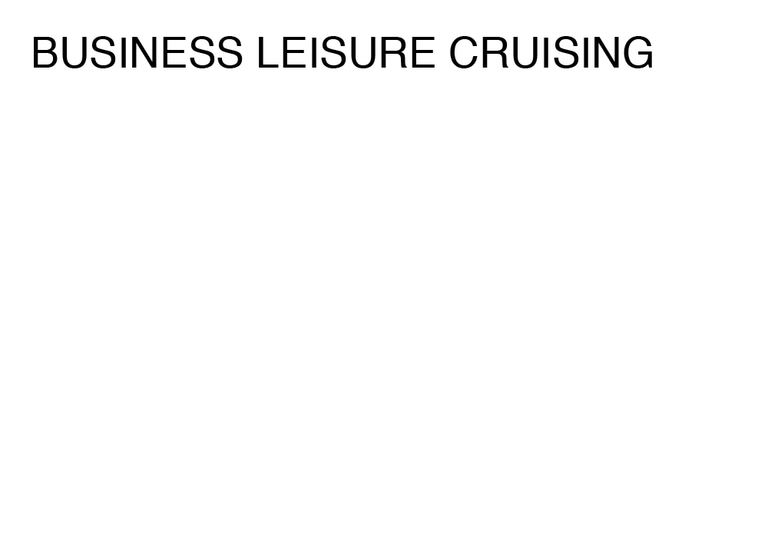 Agatha Gothe-Snape, BUSINESS LEISURE CRUISING, 2014
