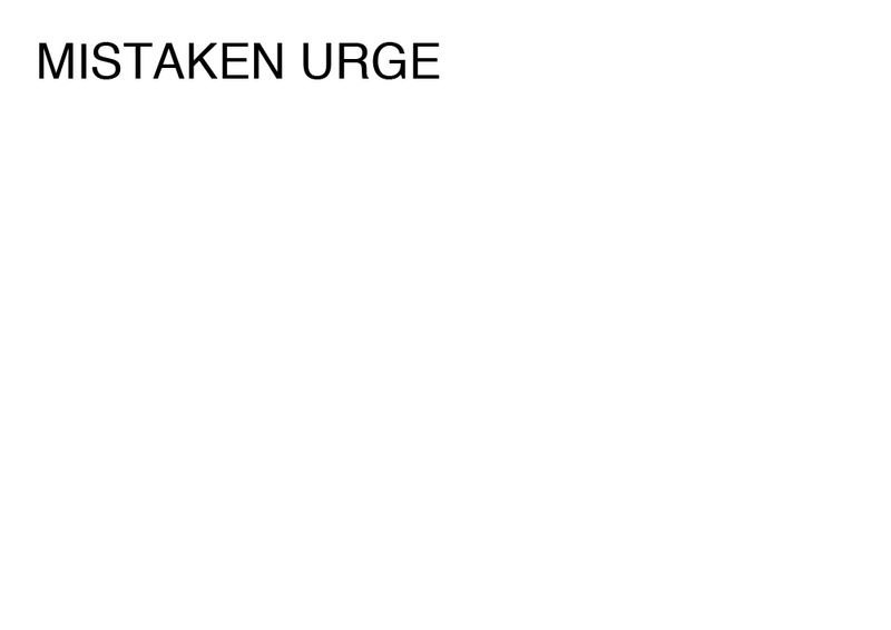 Agatha Gothe-Snape, MISTAKEN URGE, 2014