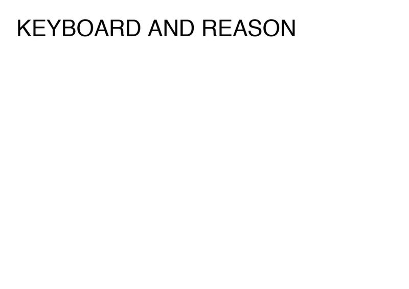 Agatha Gothe-Snape, KEYBOARD AND REASON, 2014