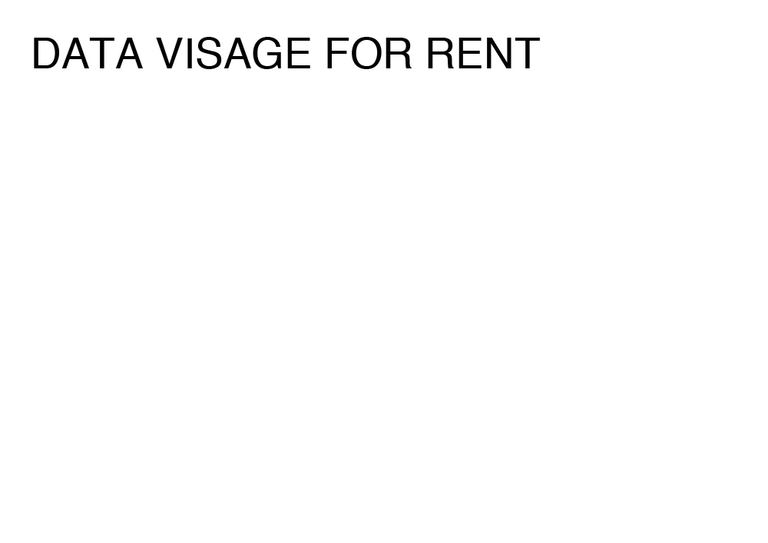 Agatha Gothe-Snape, DATA VISAGE FOR RENT, 2014