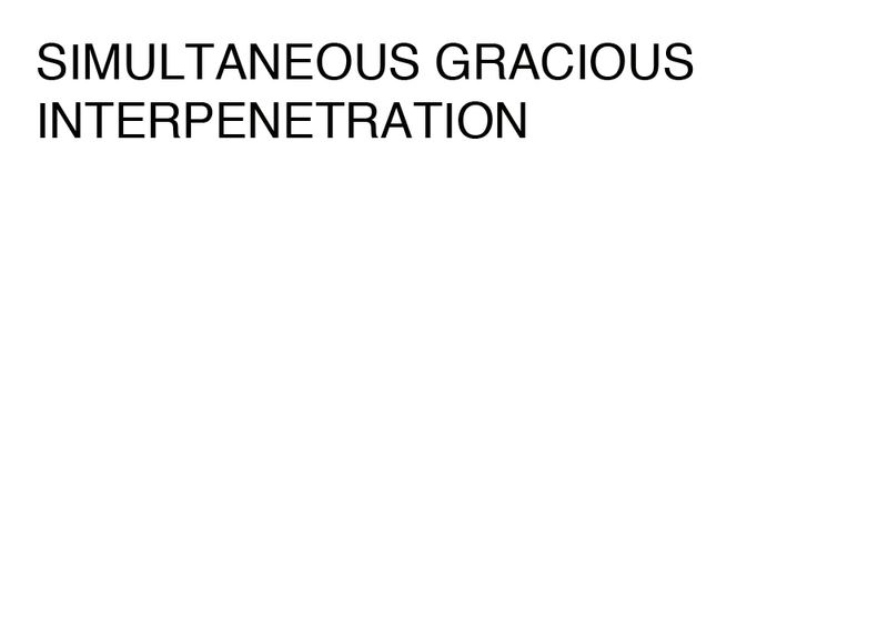 Agatha Gothe-Snape, SIMULTANEOUS GRACIOUS INTERPENETRATION, 2014