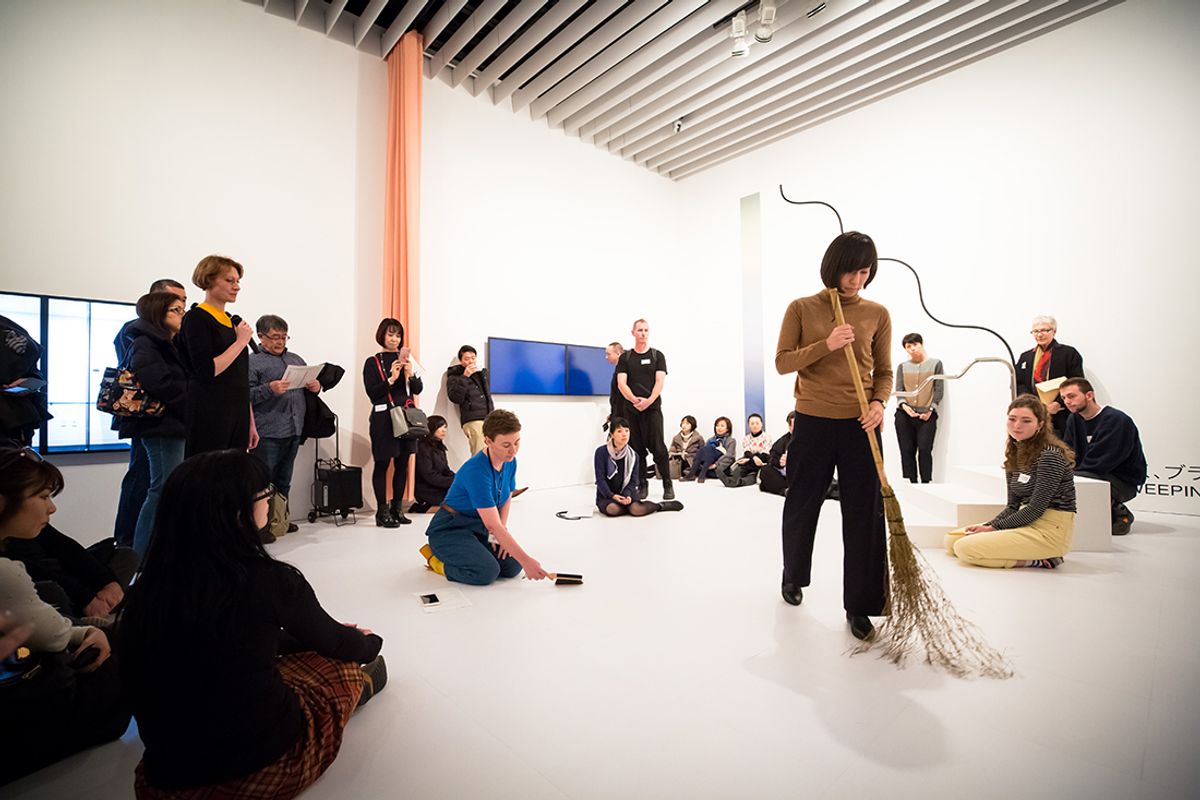 Agatha Gothe-Snape performance Mori Art Museum, 4 February 2017