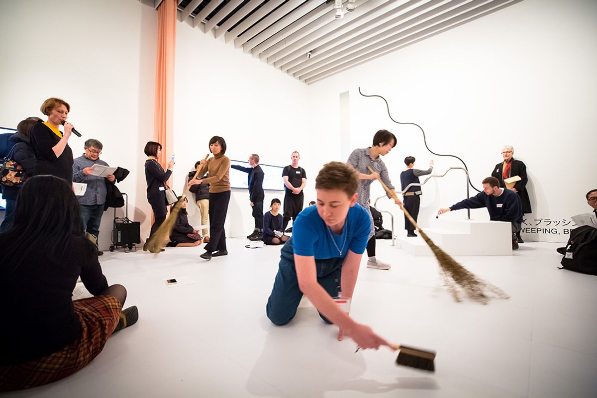 Agatha Gothe-Snape performance Mori Art Museum, 4 February 2017