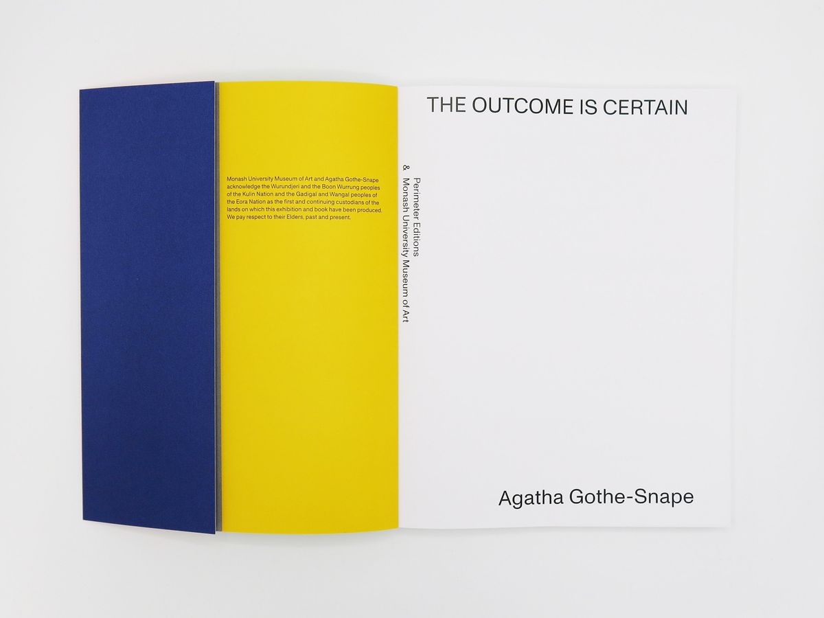 The Outcome is Certain (book)
