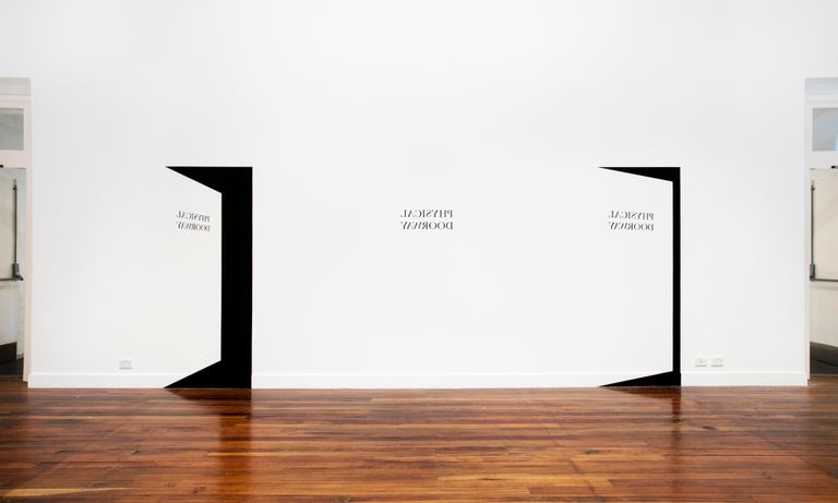 Agatha Gothe-Snape, Three physical doorways, one conceptual wedge and a gentle breeze, 2017