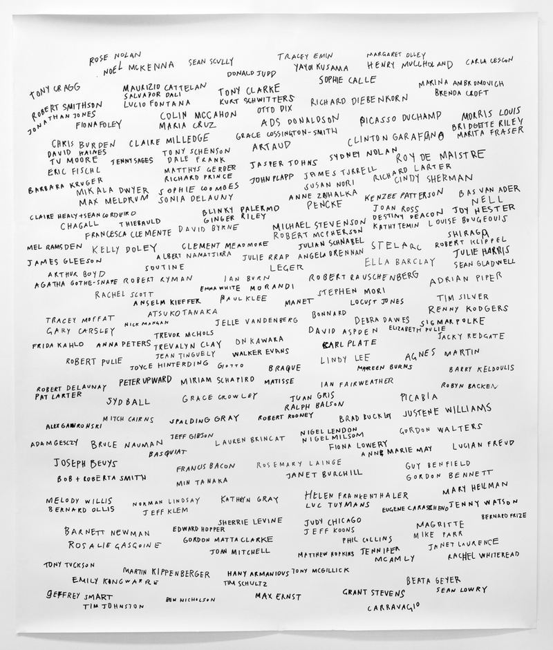 Agatha Gothe-Snape, Every Artist Remembered with Debra Dawes, 2009