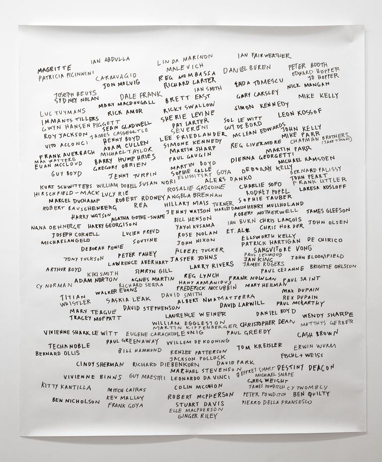 Agatha Gothe-Snape, Every Artist Remembered with Noel McKenna, 2009