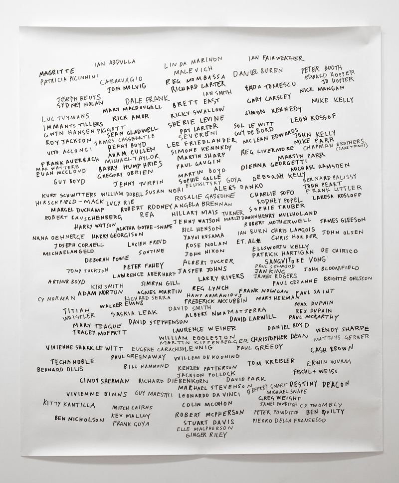 Agatha Gothe-Snape, Every Artist Remembered with Noel McKenna, 2009