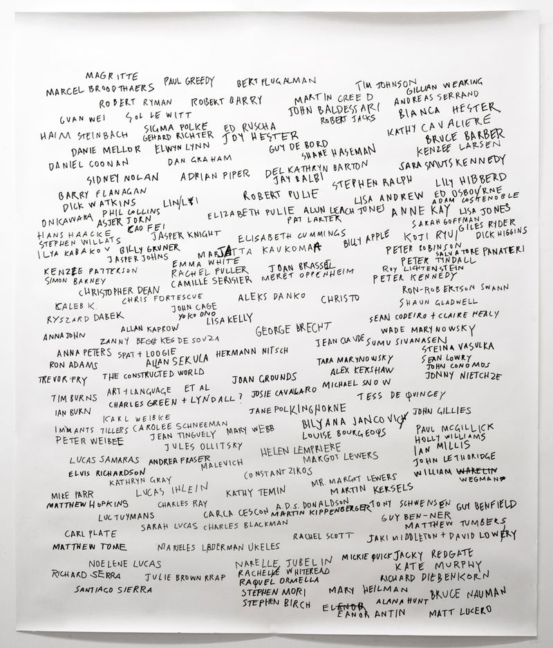 Agatha Gothe-Snape, Every Artist Remembered with Anne Kay, 2009