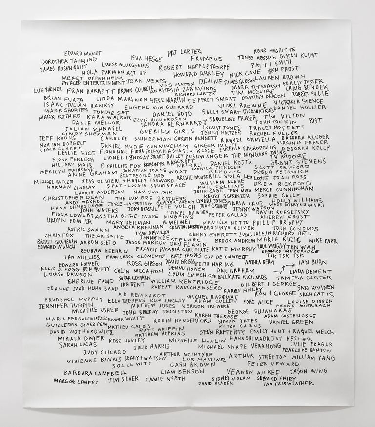 Agatha Gothe-Snape, Every Artist Remembered with Daniel Mudie Cunningham, 2009