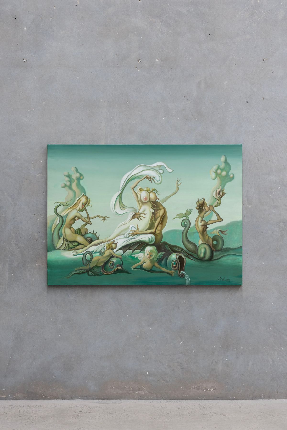 installation view: Tim Schultz — Future Birth of Style, at The Commercial, Sydney, 2025