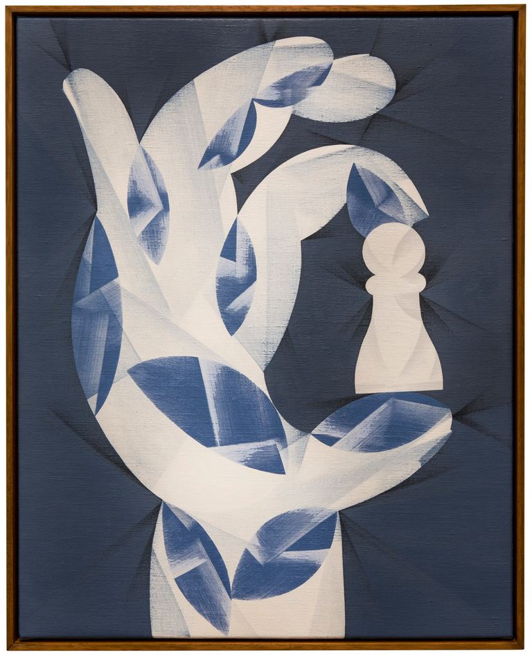 Mitch Cairns, study for Painting in Increments, 2014