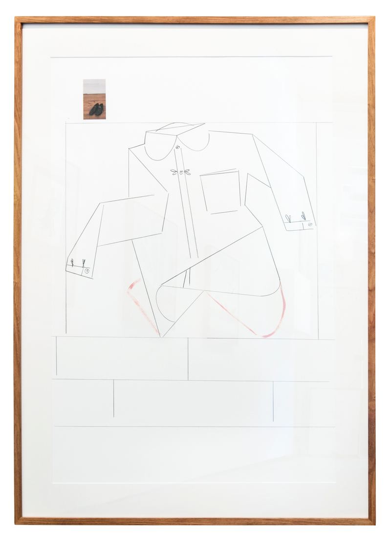 Mitch Cairns, Study for Geranium Pots (combine painting), 2016