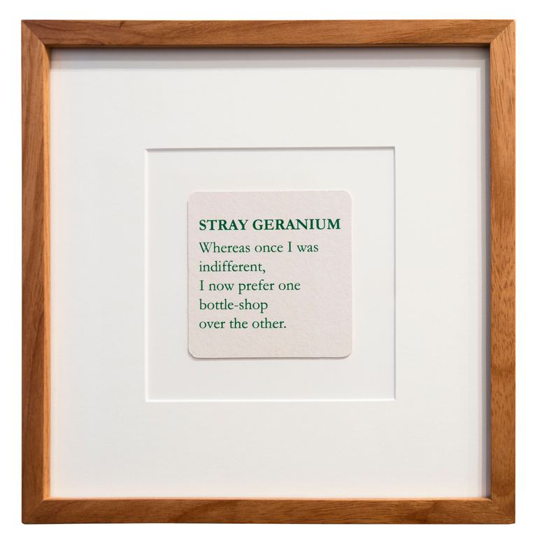 Mitch Cairns, Stray Geranium, 2016