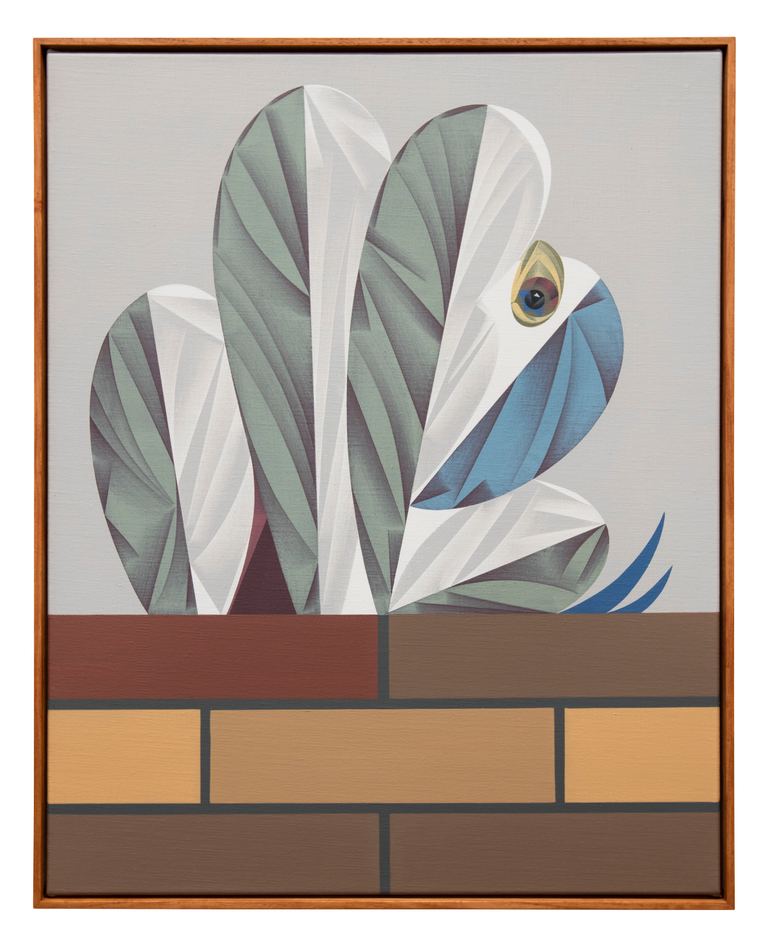 Mitch Cairns, Geranium Pots (artistic painting), 2016