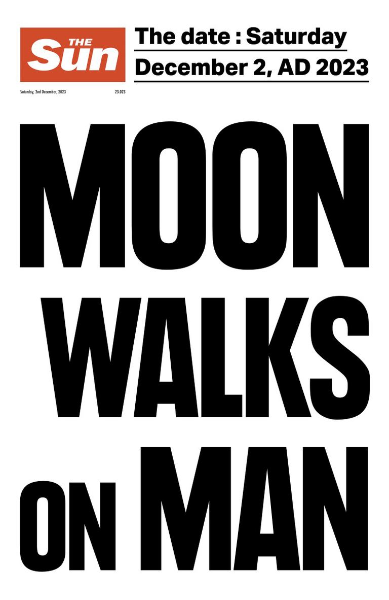Oscar Perry, MOON WALKS ON MAN, 2023