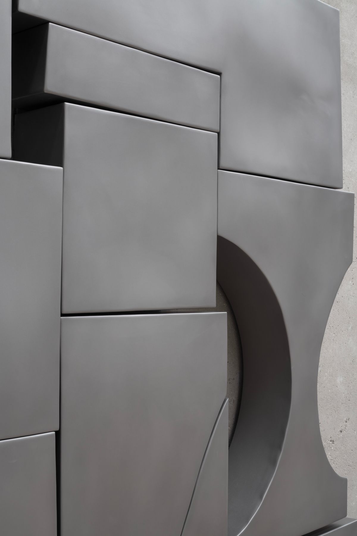 Augusta Vinall Richardson, An arrangement of forms (hollowing out), 2025 — detail