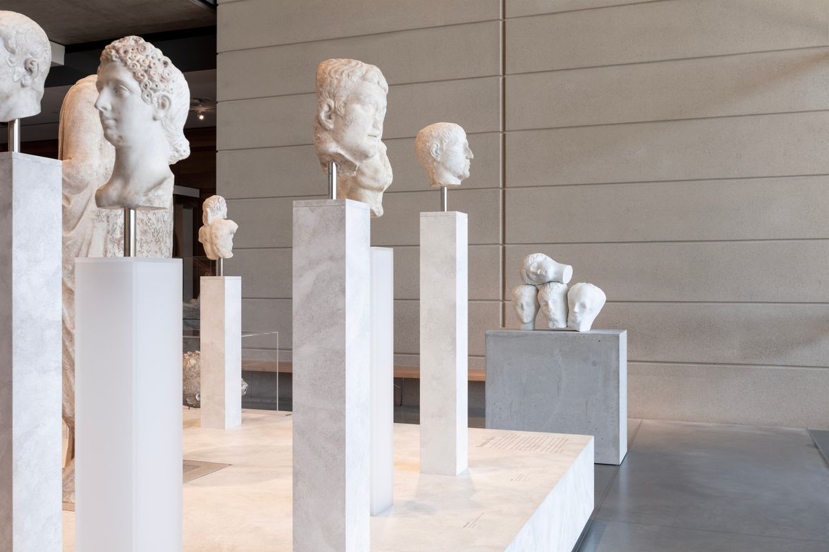 installation view: Roman Spectres, at Chau Chak Wing Museum, University of Sydney, 2024