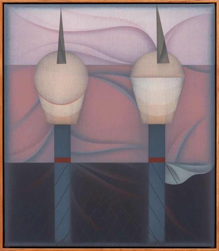 Mitch Cairns, CPT (after John Bloomfield), 2025, oil on linen, framed, 79.00 x 68.50 x 5.50 cm