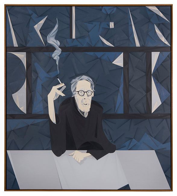 Mitch Cairns, Peter Powditch, 2015, oil on linen, framed, 140.00 x 124.50 x 4.50 cm. Art Gallery of New South Wales