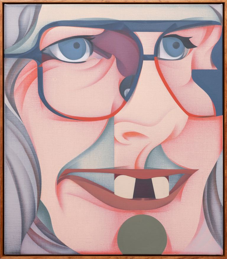 Mitch Cairns, Elizabeth Pulie, 2023, oil on linen, framed, 77.00 x 67.00 x 5.00 cm, TCG22770