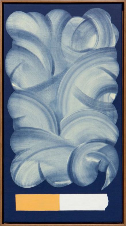 Mitch Cairns, Cigarette (thinking), 2011, oil on linen, 45 x 83 cm