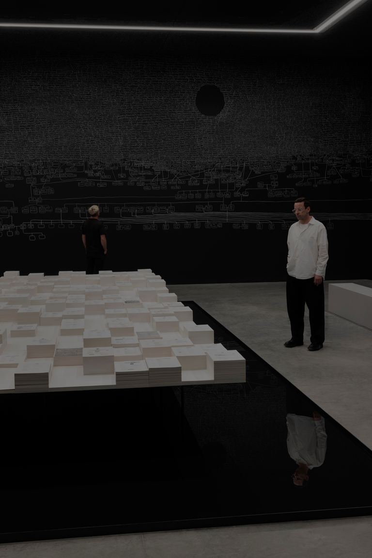 installation view: Archie Moore —kith and kin, Australia Pavilion at the 60th International Art Exhibition of La Biennale di Venezia | Commissioner: Creative Australia | Curator: Ellie Buttrose (photos: Andrea Rossetti)