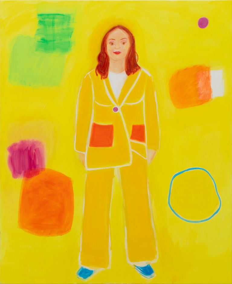 Angela Brennan, Bridget in my painting, 2025