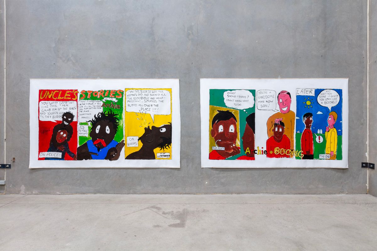 Archie Moore: Comic Paintings (2005)