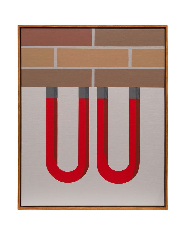 Mitch Cairns, Geranium Pots (working painting), 2016