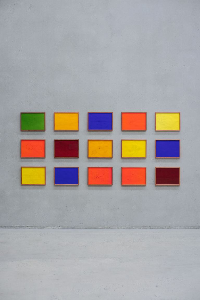 Agatha Gothe-Snape, A Selection of Weary Suns Under Stained Glass, 2025