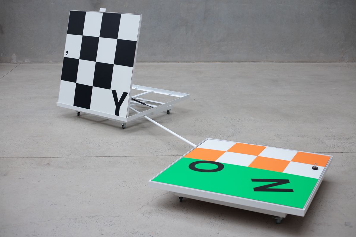 YES NO THE ERRORS ARE DIVINE (floor mobile)