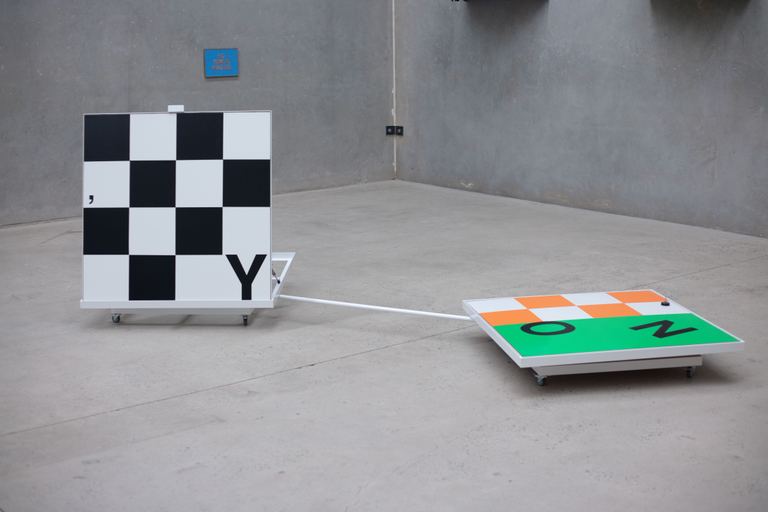 Agatha Gothe-Snape, YES NO THE ERRORS ARE DIVINE (floor mobile), 2025