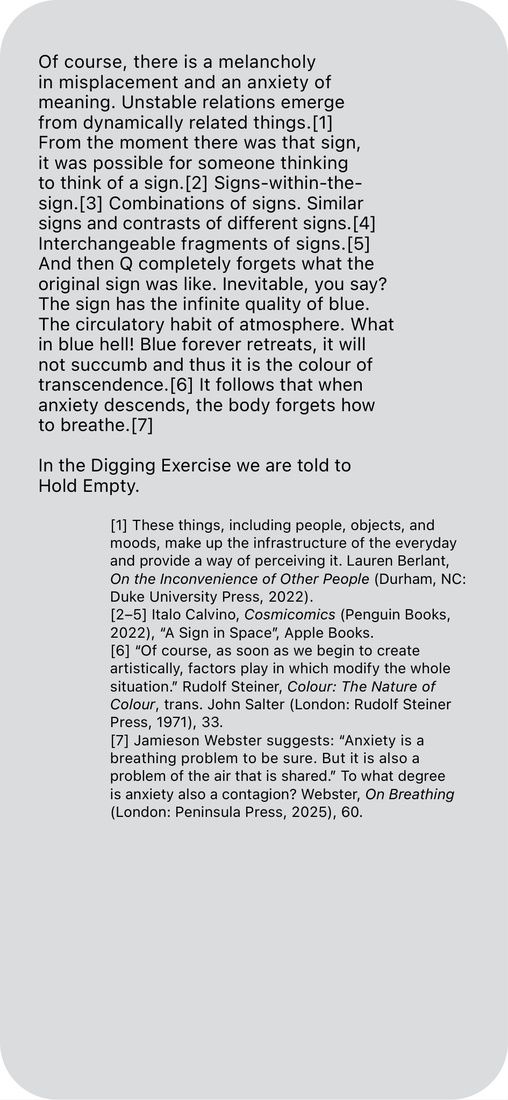 Agatha Gothe-Snape: UNDER THE SIGN OF WARNING