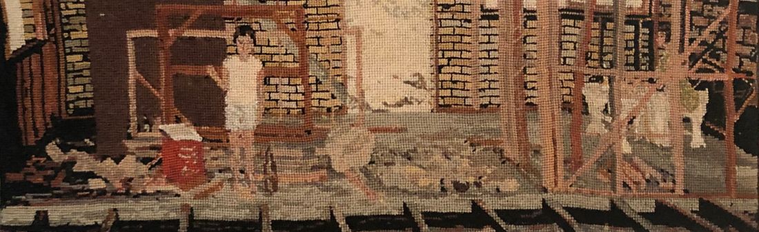 Owner Builder of Modern California House, panorama detail