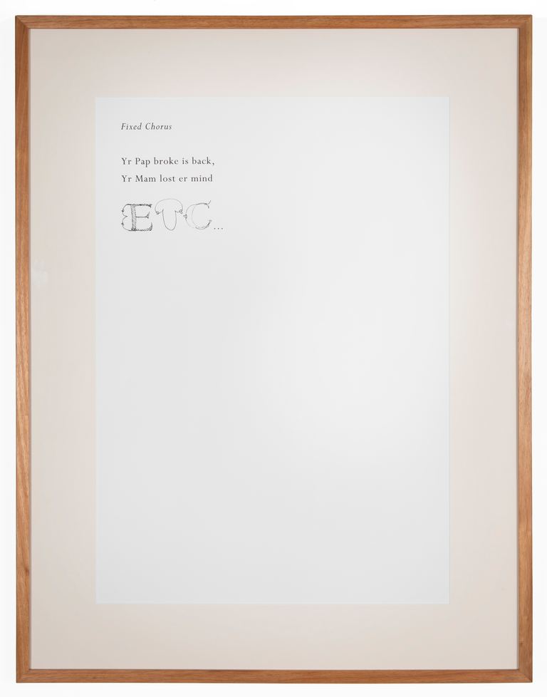 Mitch Cairns, Papers: Fixed Chorus, 2007