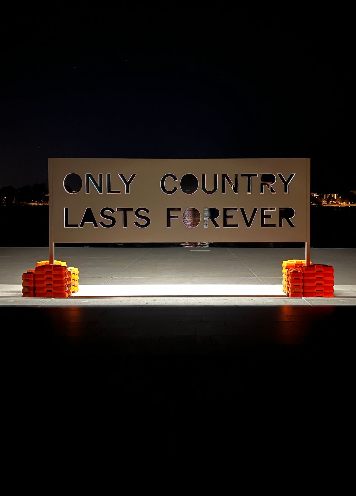 Jazz Money, Only Country Lasts Forever, 2024 — night view
