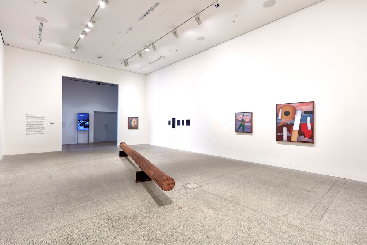 installation view: Mitch Cairns: Restless Legs, at the Art Gallery of New South Wales, 2025