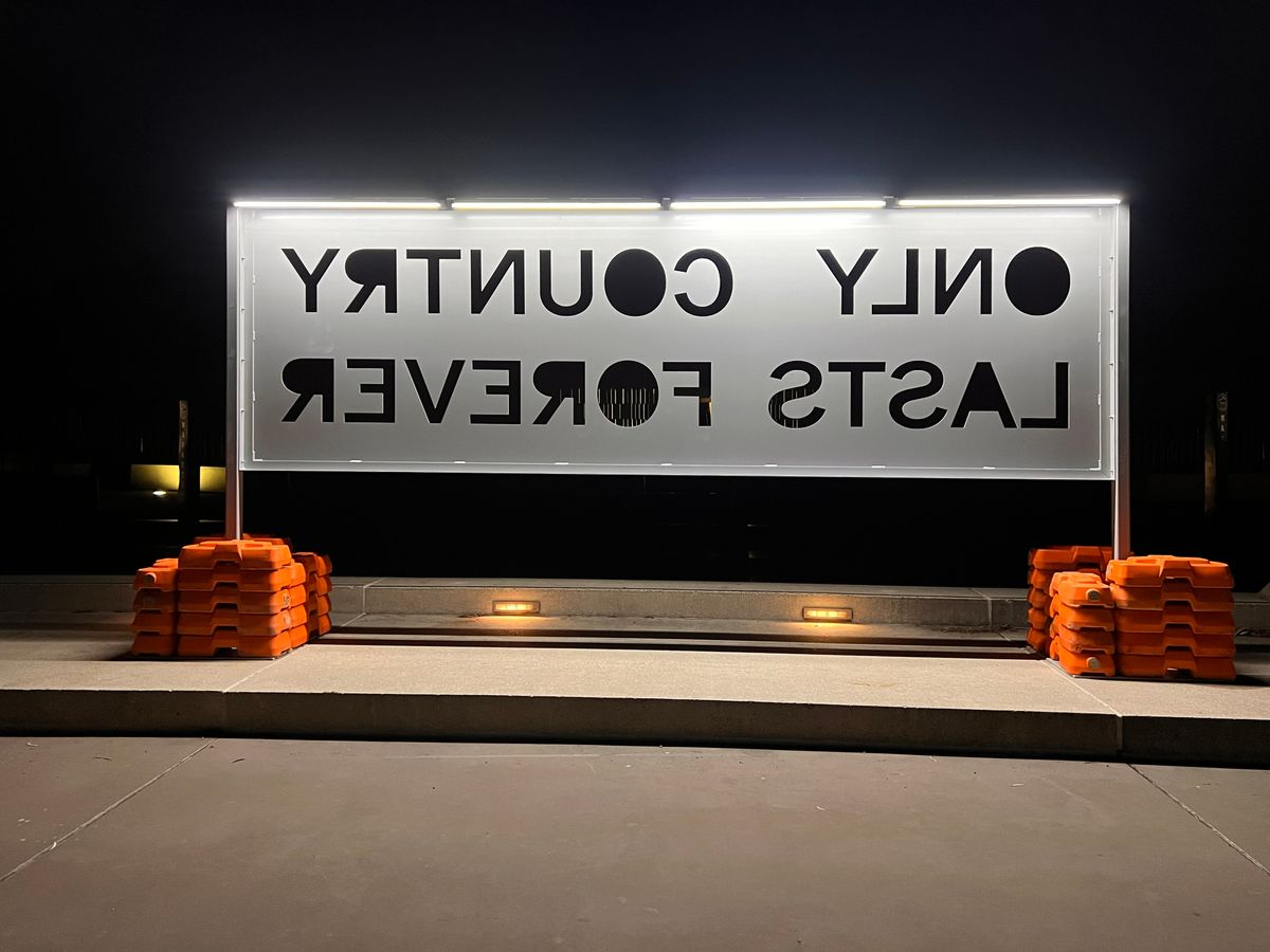 Jazz Money, Only Country Lasts Forever, 2024 — back view