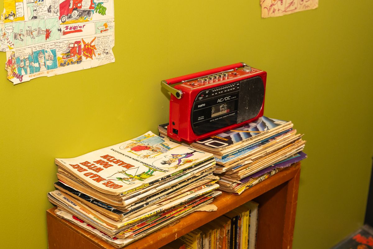 installation view: Archie Moore — Dwelling (Adelaide Issue), at Samstag Museum of Art, University of South Australia, Adelaide, 2024 