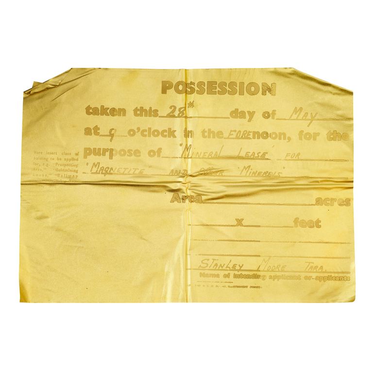 Archie Moore, Gold Possession, 2025