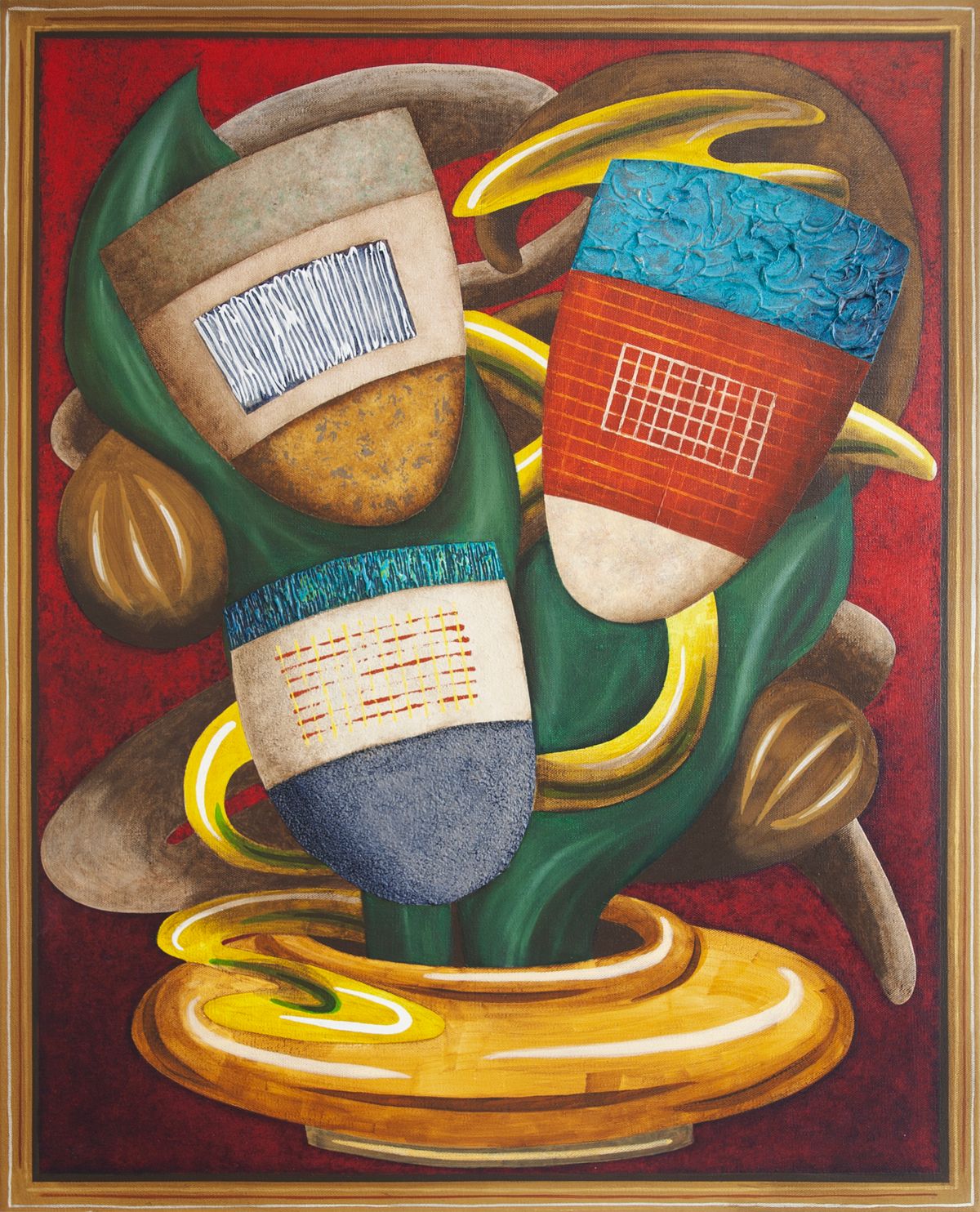 (Family Portrait as a House Plant Repainted)