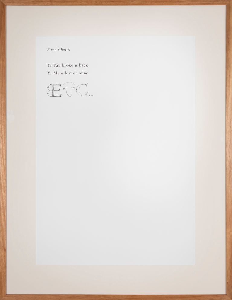 Mitch Cairns, Papers: Fixed Chorus, 2007