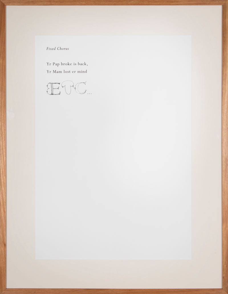 Mitch Cairns, Papers: Fixed Chorus, 2007