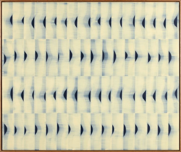 Mitch Cairns, One half of a woman's waistline repeated (Study II), 2012