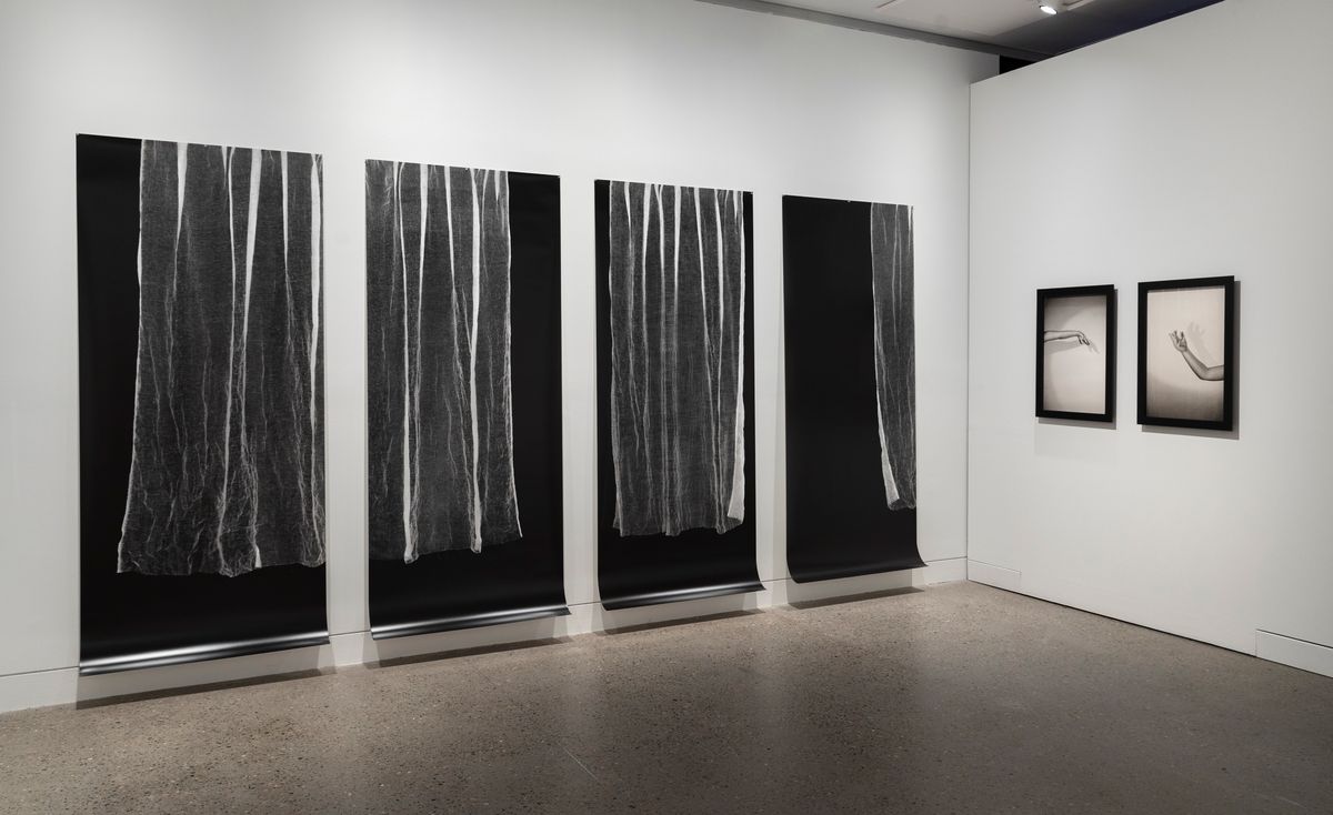 Untitled Photogram (linen) I-IV