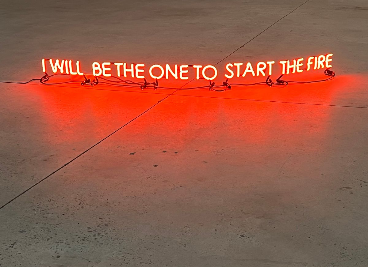 to start the fire
